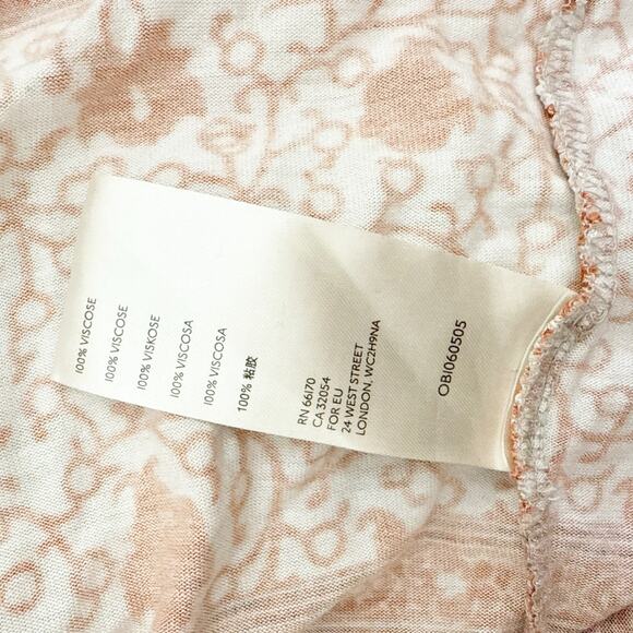 ANTHROPOLOGIE | Viscose Boho Top Blouse Blue Orange White Embroidered | Large - Picture 6 of 7